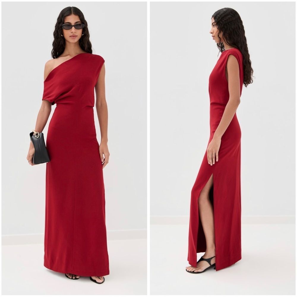 Proenza Schouler Rosina off-the-shoulder crepe maxi dress size 2